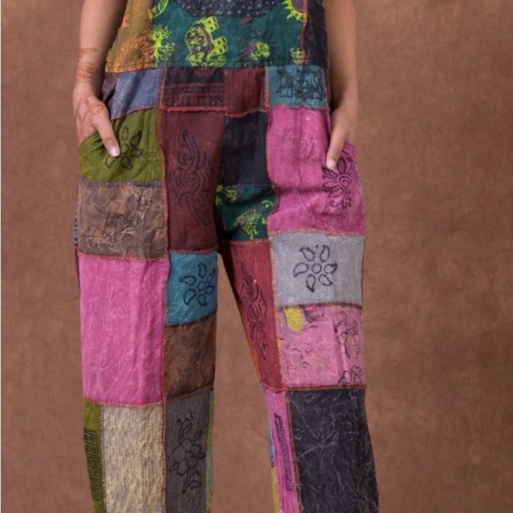Patchwork Boho Jumpsuit by Rhea